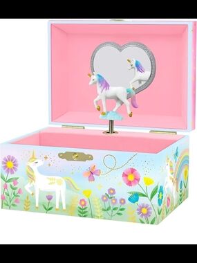 Unicorn Musical Jewelry Box for Kids - Pink and Pastel